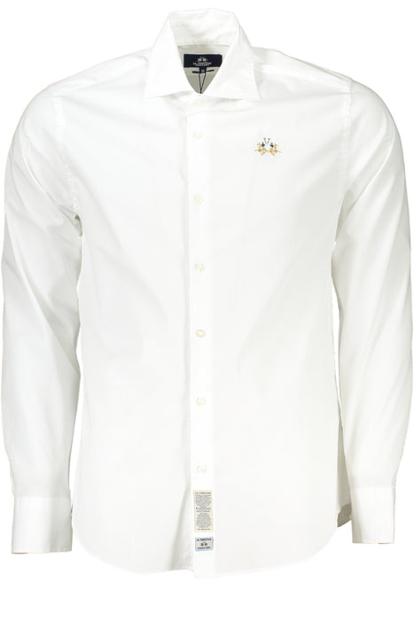 La Martina Mens White Long Sleeve Shirt