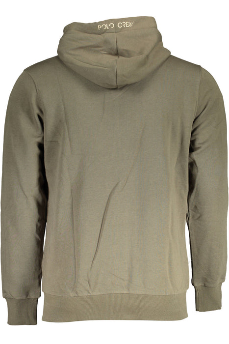 La Martina Mens Green Zipped Sweatshirt