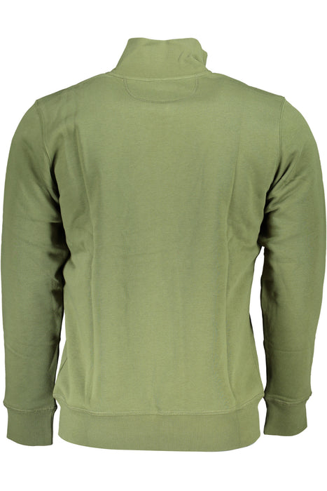 La Martina Mens Green Zip Sweatshirt