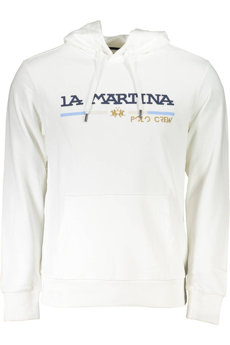 La Martina White Mens Sweatshirt Without Zip