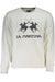 La Martina Mens White Zipless Sweatshirt