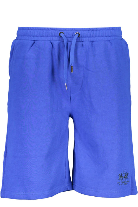 La Martina Blue Mens Bermuda Pants