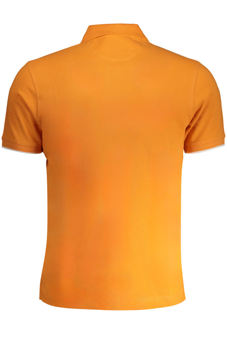 La Martina Mens Orange Short Sleeved Polo Shirt