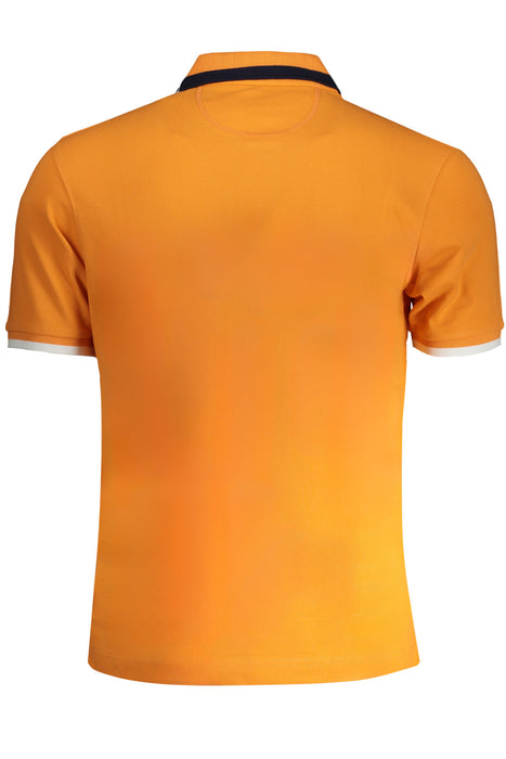 La Martina Mens Orange Short Sleeved Polo Shirt