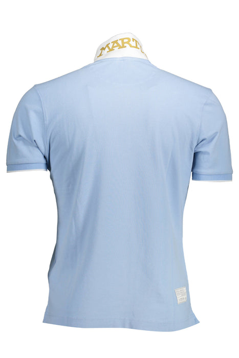 La Martina Mens Blue Short Sleeved Polo Shirt
