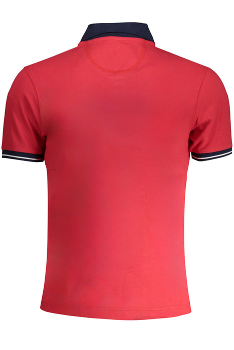 La Martina Mens Red Short Sleeved Polo Shirt