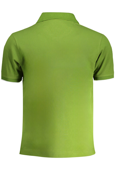 La Martina Mens Green Short-Sleeved Polo Shirt