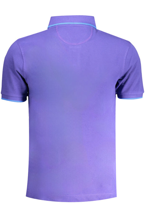 La Martina Purple Mens Short Sleeved Polo Shirt