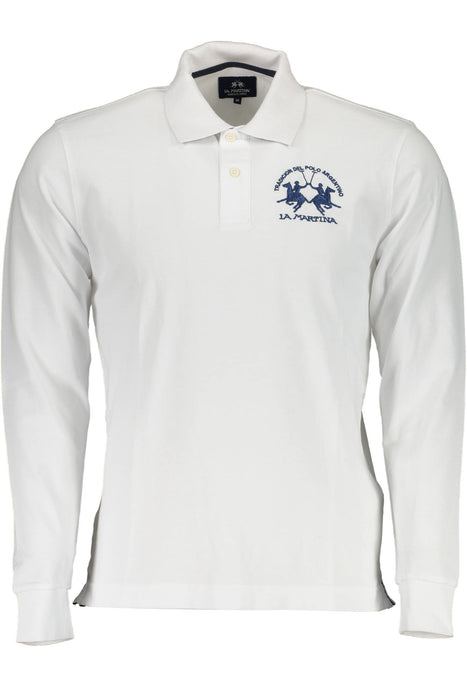 La Martina Polo Shirt Long Sleeves Man White