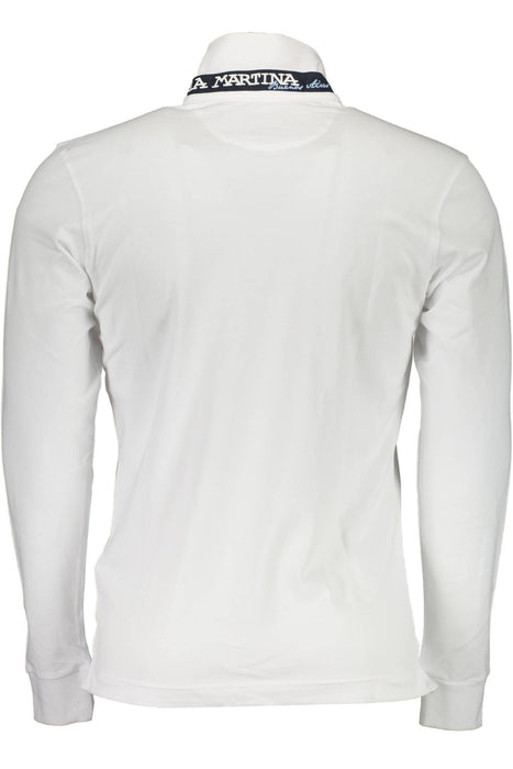 La Martina Mens White Long Sleeve Polo Shirt