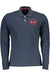 La Martina Long Sleeve Polo Shirt Man Blue