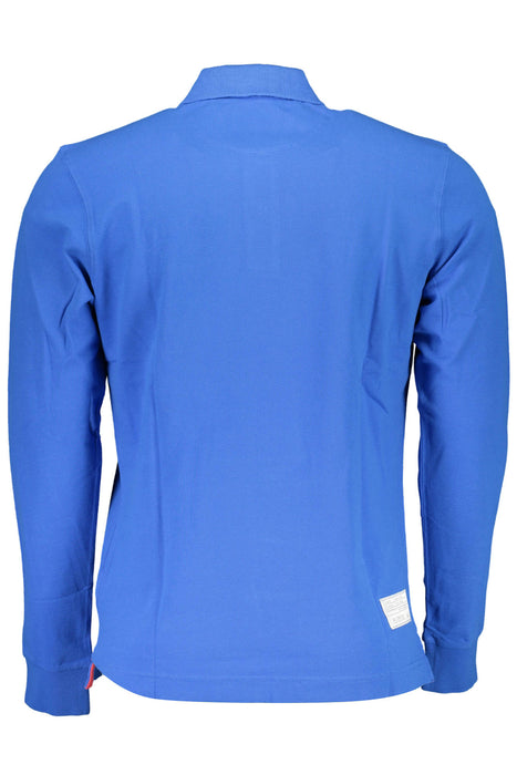 La Martina Long Sleeve Polo Shirt Man Blue