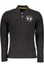 La Martina Mens Black Long Sleeve Polo Shirt