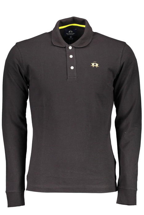 La Martina Polo Long Sleeve Man Black