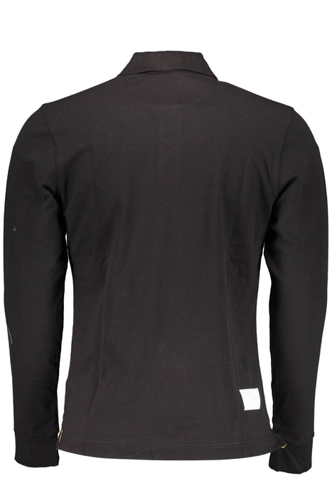 La Martina Mens Black Long Sleeve Polo Shirt