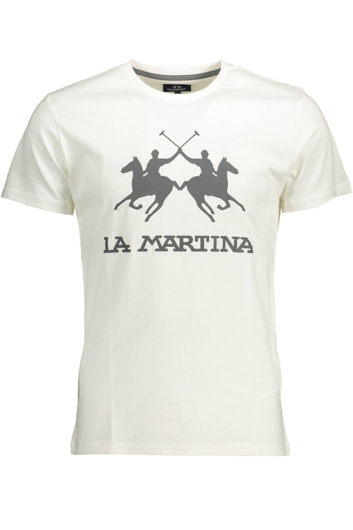 La Martina Mens White Short Sleeve T-Shirt