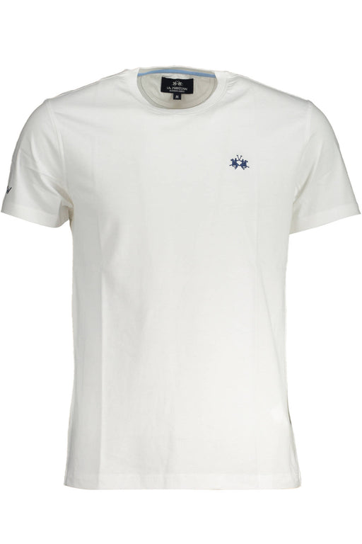 La Martina White Man Short Sleeve T-Shirt