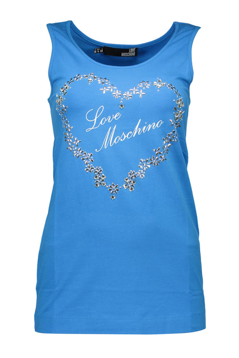 Love Moschino Tank Top Woman Blue