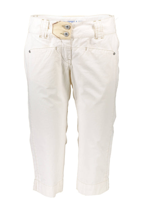 Murphy & Nye Womens White Bermuda Trousers