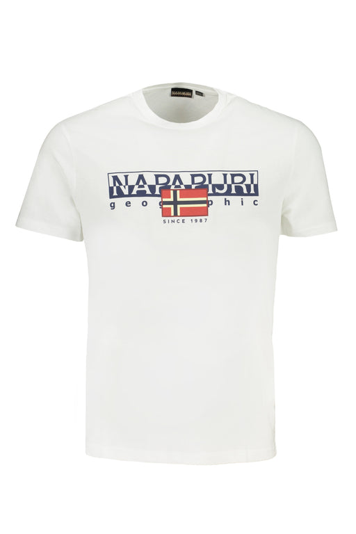 Napapijri Mens White Short Sleeve T-Shirt