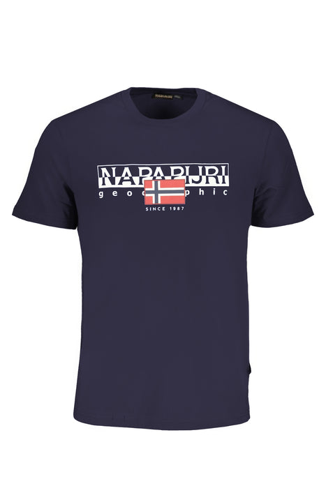 Napapijri Mens Short Sleeve T-Shirt Blue