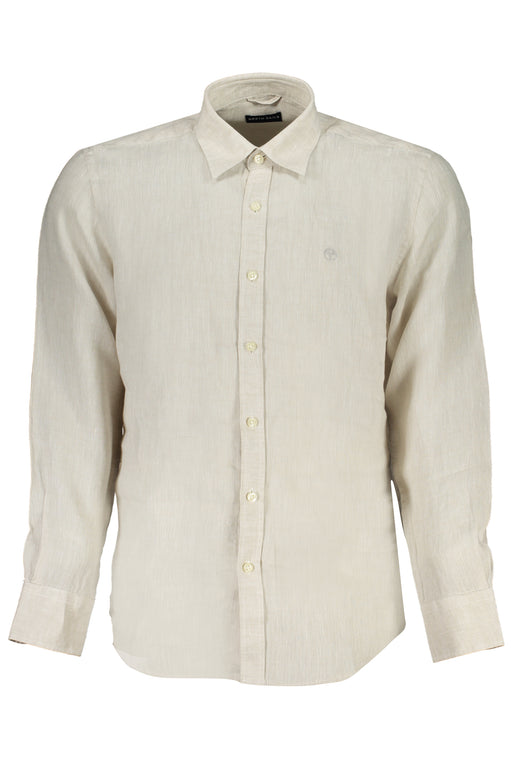 North Sails Mens Long Sleeve Shirt Beige