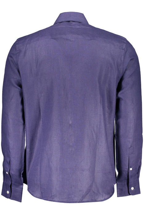 North Sails Mens Long Sleeved Shirt Blue