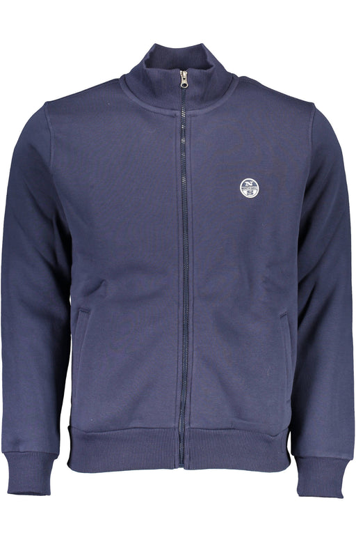 North Sails Mens Blue Zipped Sweatshirt