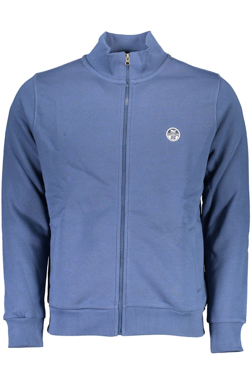 North Sails Mens Blue Zipped Sweatshirt