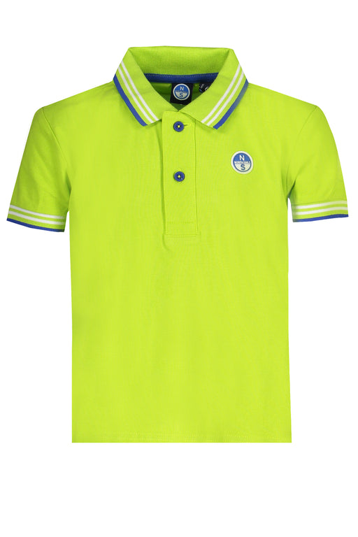 North Sails Green Short Sleeved Polo Shirt For Kids