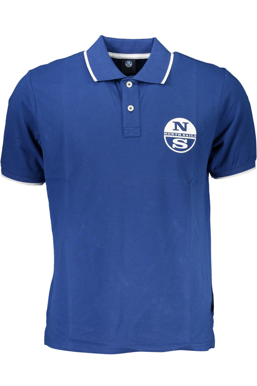 North Sails Mens Short Sleeved Polo Shirt Blue