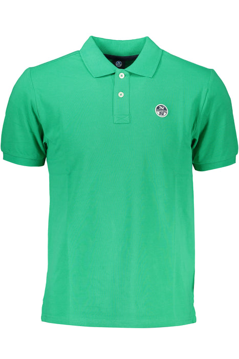 North Sails Green Mens Short Sleeved Polo Shirt