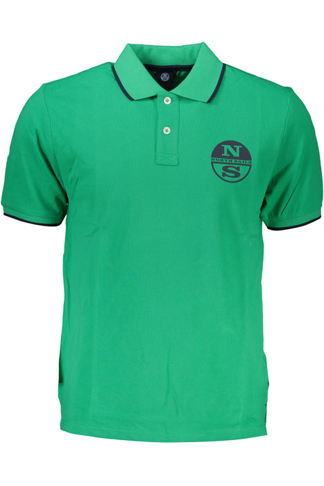 North Sails Green Mens Short Sleeved Polo Shirt