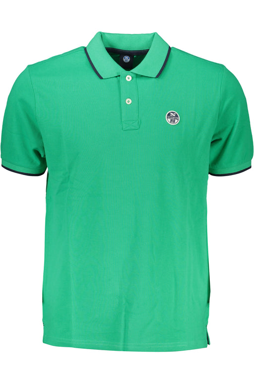 North Sails Green Mens Short Sleeved Polo Shirt