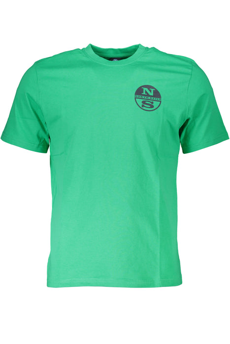 North Sails Green Mens Short Sleeved T-Shirt