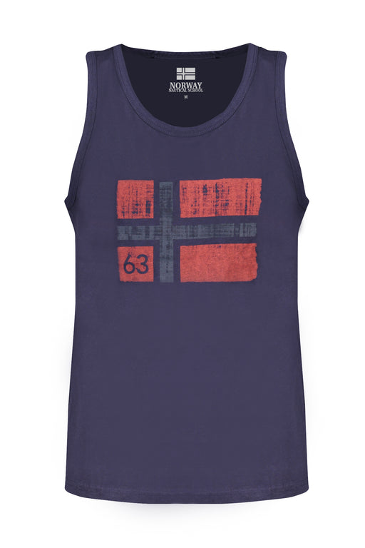 Norway 1963 Mens Blue Tank Top