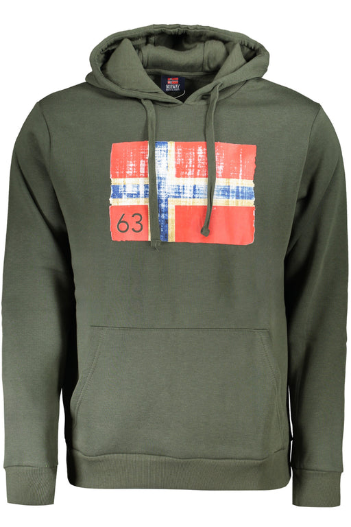 Norway 1963 Mens Zip-Up Sweatshirt Green