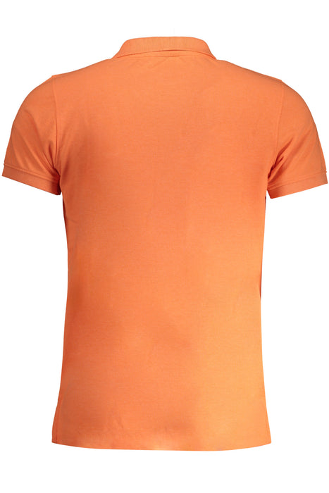 Norway 1963 Mens Orange Short Sleeve Polo Shirt