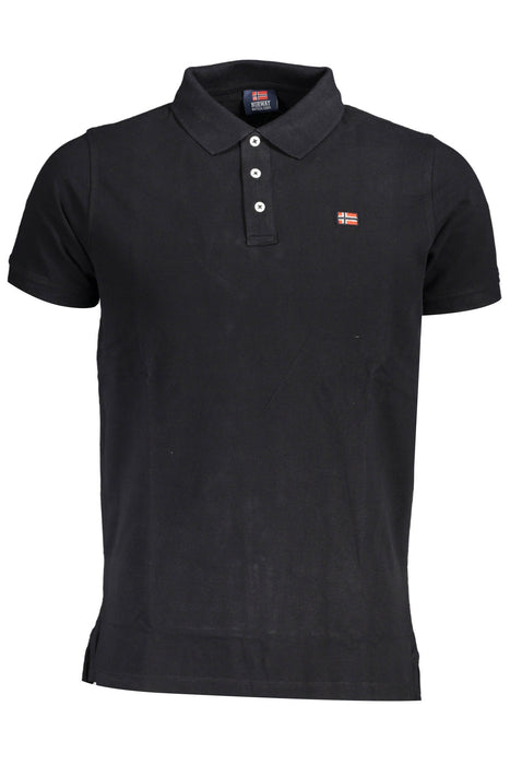 Norway 1963 Black Mens Short Sleeved Polo Shirt