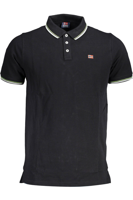 Norway 1963 Black Mens Short Sleeved Polo Shirt