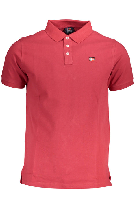 Norway 1963 Mens Short Sleeved Polo Shirt Red
