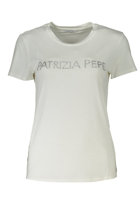 Patrizia Pepe Womens Short Sleeve T-Shirt White