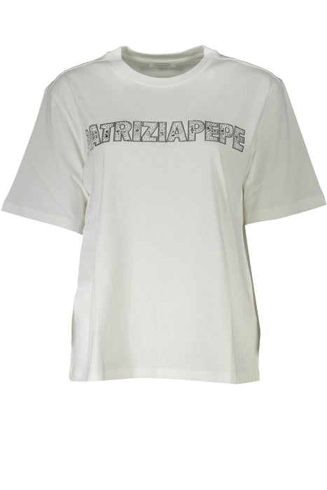 Patrizia Pepe Womens Short Sleeve T-Shirt White