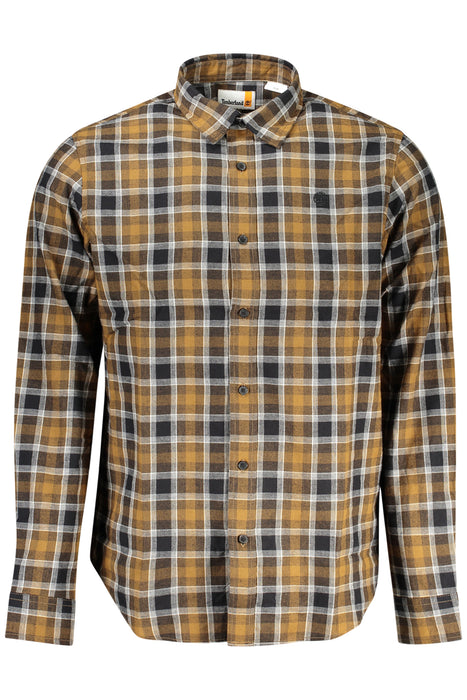 Timberland Mens Long Sleeve Shirt Brown