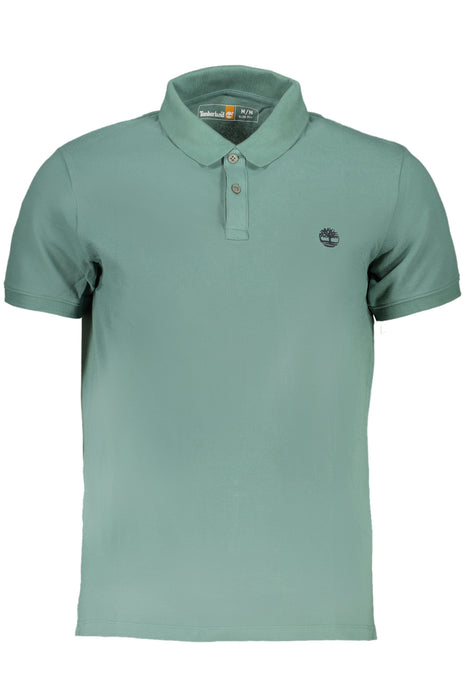 Timberland Mens Green Short-Sleeved Polo Shirt