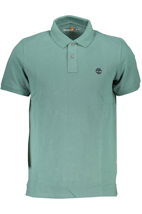 Timberland Mens Green Short-Sleeved Polo Shirt