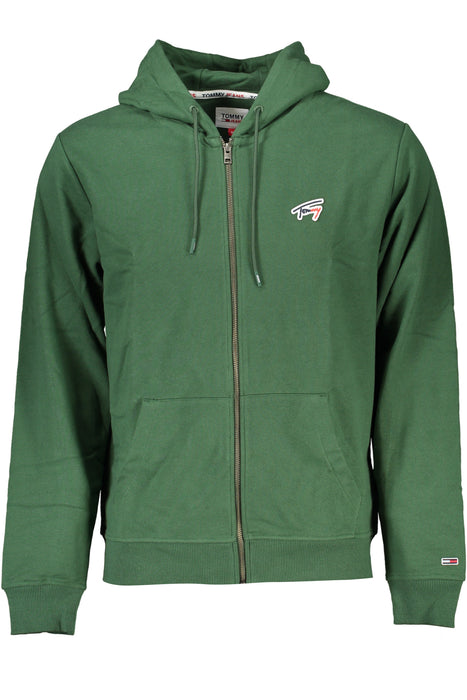 Tommy Hilfiger Mens Green Zip Sweatshirt