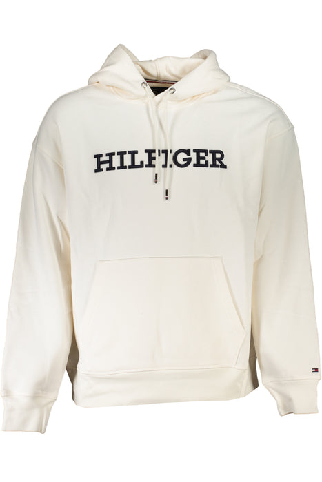 Tommy Hilfiger Mens White Zipless Sweatshirt