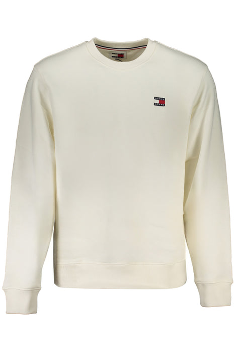 Tommy Hilfiger Mens White Zipless Sweatshirt