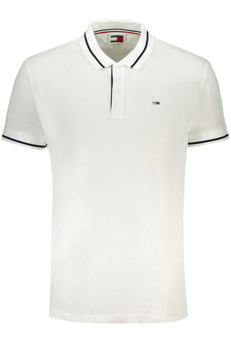 Tommy Hilfiger Mens White Short Sleeved Polo Shirt